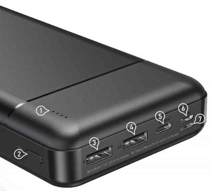 Remax RPP-167 30000MAh Lango Series Power Bank 3 INPUTS 2 OUTPUTS LED INDICATOR